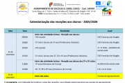 Calendarização das receções aos alunos - 2025/2026