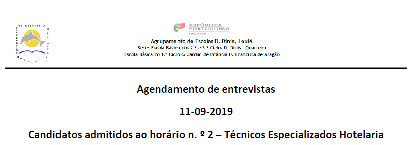 Hotelaria agendamento