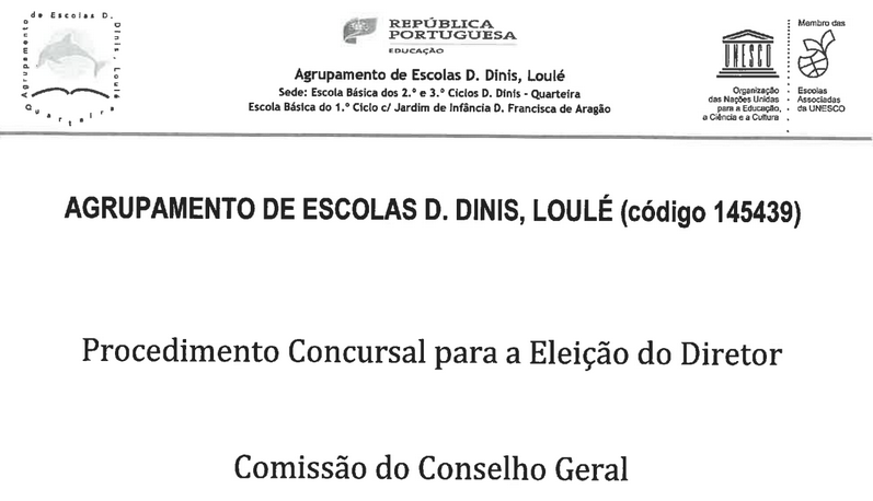 Procedimento Concursal Eleicao do Diretor