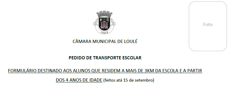 Pedido de Transporte Formulario