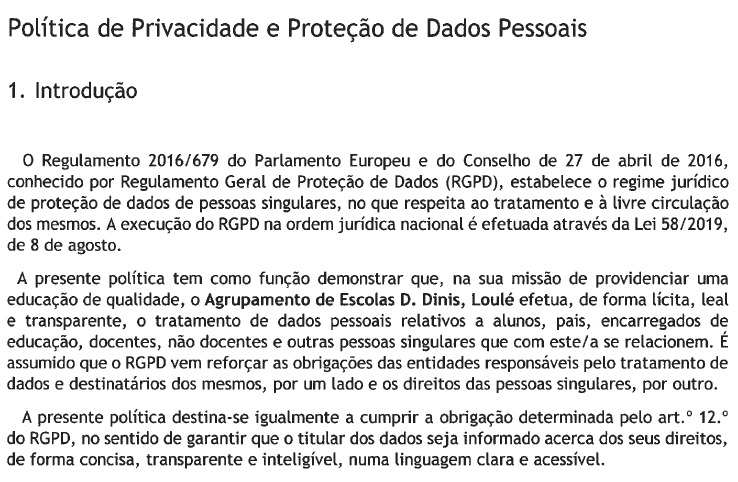 Politica Privacidade