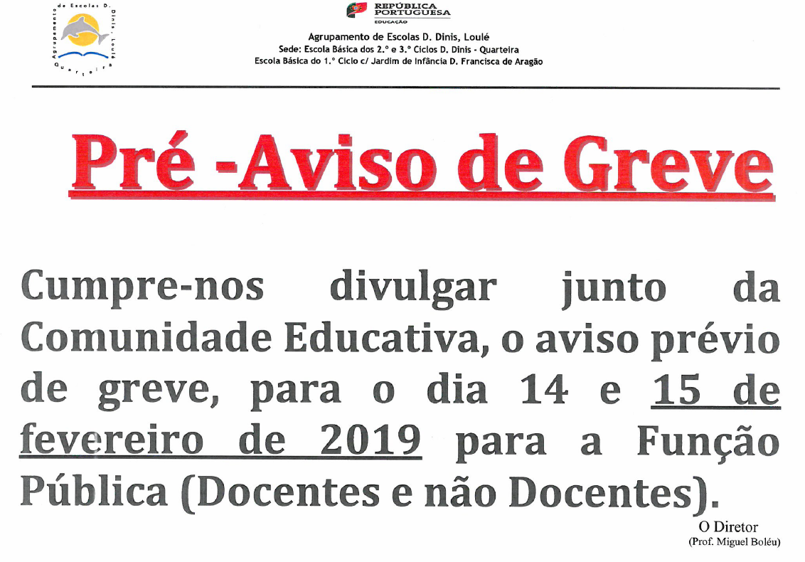 Pre aviso greve
